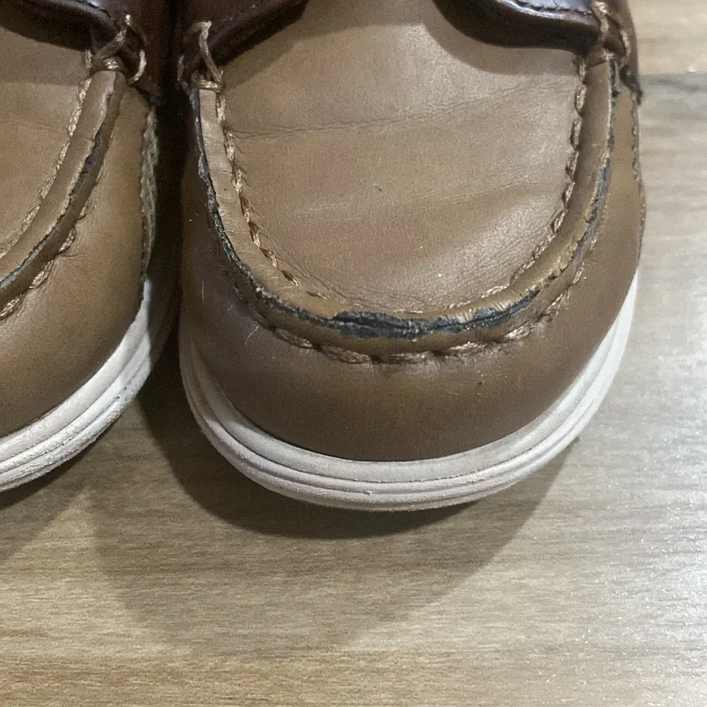 Brown Toddler Loafers with Velcro Strap